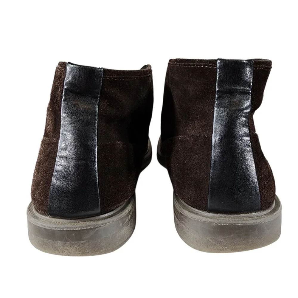 Calvin Klein Chukka Boots sz 13 Men Ulysses‎ Brown Suede Leather Lace Up Desert